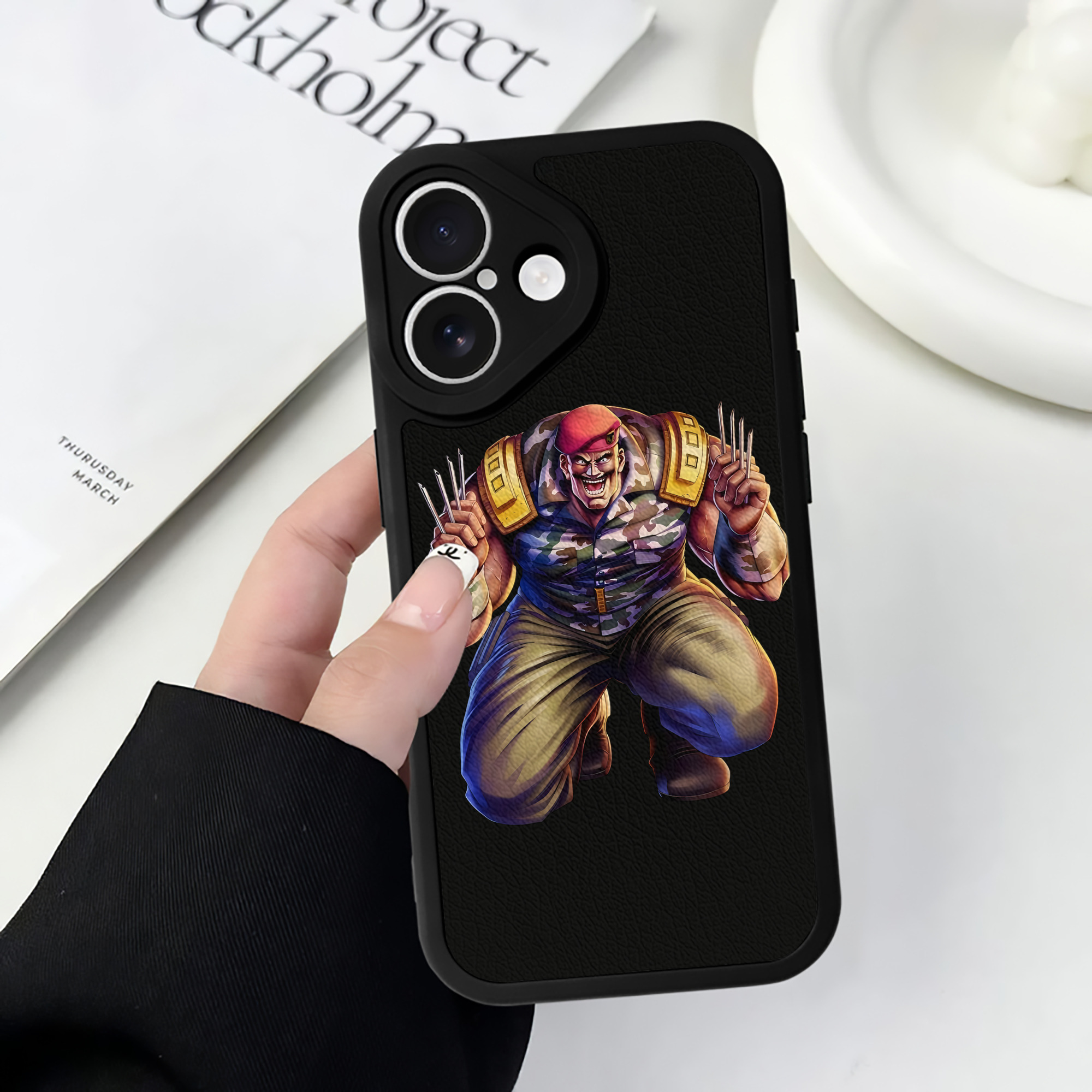 （画像用） 北斗の拳 Fist of the North Star 【iPhone 16シリーズ対応】シリコンスマホケース（レザー調） 材質：シリコン